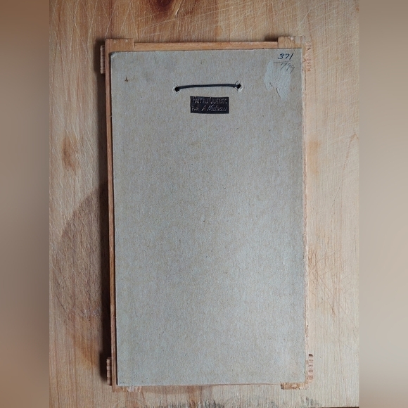 Vintage 1976 A. Nadeau's Embossed Copper Art of Woman Churning Butter - Picture 4 of 8